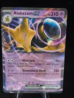 Pokemon Alakazam EX TCG Card 065/165 Scarlet & Violet 151 - Image 1