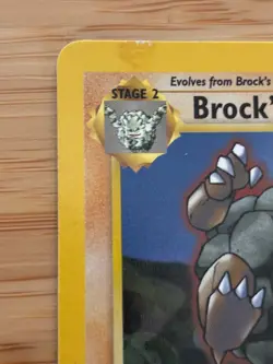 Brock's Golem 20/132 Stage 2 Gym Heroes Series RARE 2000 Pokemon Card WOTC LP - Image 2