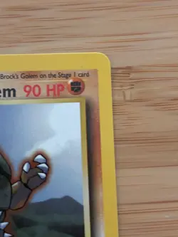 Brock's Golem 20/132 Stage 2 Gym Heroes Series RARE 2000 Pokemon Card WOTC LP - Image 3