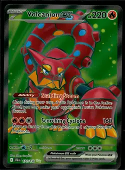 Volcanion ex Journey Together NM Pokemon TCG Holo - Image 1