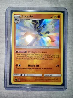 Pokemon TCG Lucario SV22/SV94 Hidden Fates Shiny Vault Holo Rare - Image 3