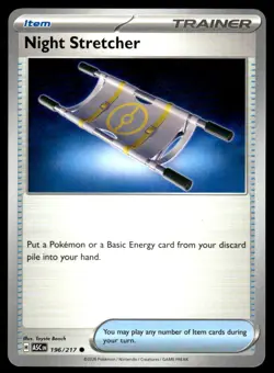 Night Stretcher 196/217 Common Ascended Heroes Pokemon Near Mint - Image 1