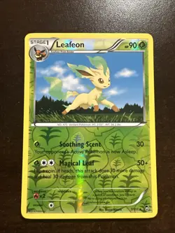 Leafeon 7/111 Reverse Holo Rare VLP Pokemon TCG XY Furious Fists - Image 1