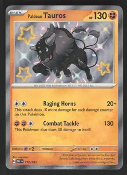 Paldean Tauros 172/091 Pokemon TCG SV: Paldean Fates VLP - Image 1
