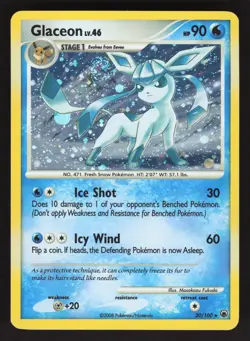 Glaceon 20/100 Pokemon TCG Majestic Dawn LP - Image 1
