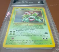 Venusaur 13 Black star promo year 2000 Holo - Pokemon Card - get graded 6 Good - Image 2