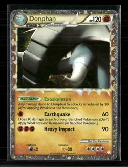 Pokemon 2010 HeartGold & SoulSilver Donphan #107/123 - Image 1