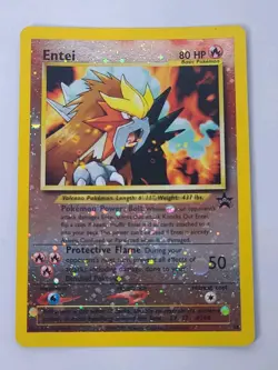 Entei Pokemon Black Star Promo #34 WOTC 2001 LP - Image 1
