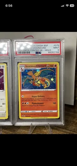✨ PSA 9 Special Delivery Promo Charizard Pikachu Bidoof Pokemon SWSH ✨ - Image 4
