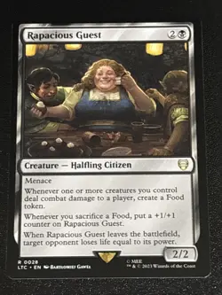 MTG Commander: LOTR Rapacious Guest 0028 Rare - Image 1