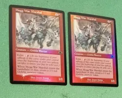 MTG 2x Mogg War Marshal Retro Foil - Dominaria Remastered - Goblin Warrior - Image 1