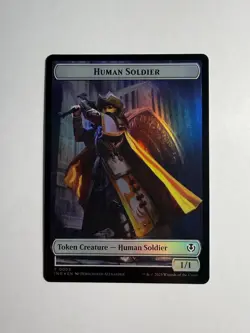 Human Soldier/Clue Double-Sided Token 3/22 MTG Innistrad Remastered Foil - Image 1