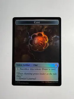 Human Soldier/Clue Double-Sided Token 3/22 MTG Innistrad Remastered Foil - Image 2
