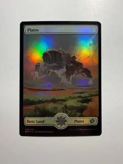 Plains (279) - Full Art 279 MTG The Brothers' War Foil - Image 1