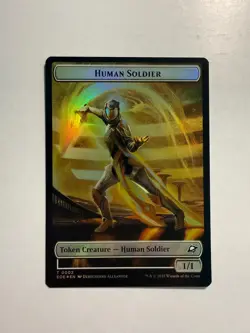 Human Soldier/Lander Double-Sided Token 2/4 MTG Edge of Eternities Foil - Image 1