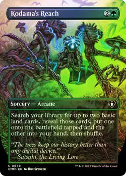 MTG FOIL Kodama's Reach Borderless - Commander Masters #649 - Image 1