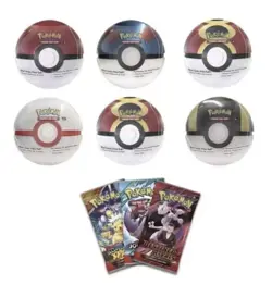 6 x Pokemon TCG Pokeball Tins - 18 Booster Packs Factory Sealed Costco New - Image 2