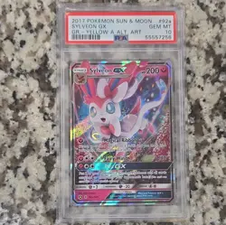 Pokemon TCG Sylveon GX 092A/145 Alternate Art Promo Holo PSA 10 English 2017 - Image 1