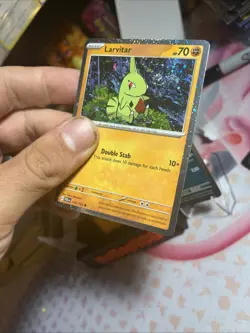 🌀Pokemon PAL 110/193 Larvitar, 111/193 Pupitar, Tyranitar 135/193 Cosmos Holos - Image 2