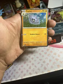 🌀Pokemon PAL 110/193 Larvitar, 111/193 Pupitar, Tyranitar 135/193 Cosmos Holos - Image 4