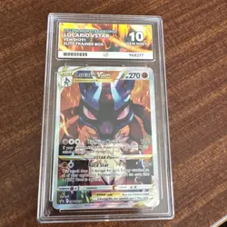 Pokemon Lucario VSTAR Holo SWSH291 English 2023 Ace 10 - PERFECT SUBGRADES - Image 1