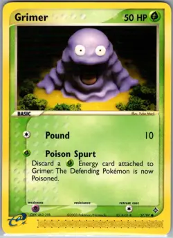 Grimer 57/97 Non Holo Dragon - Pokemon Card - NM - Image 1