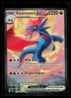 Pokemon Journey Together Salamence ex 187/159 LP/NM - Image 1