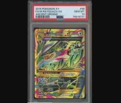 2015 Pokemon XY Ancient Origins #98 M Rayquaza Ex FA PSA 10 GEM MINT - Image 1