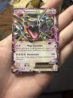 Pokemon TCG Rayquaza EX XY69 Black Star Promo Card Shiny Holo - Image 1