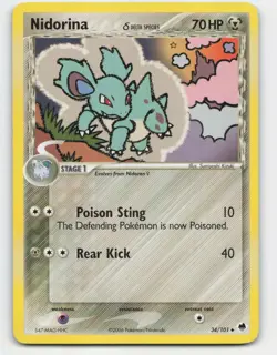 2006 Pokemon, Dragon Frontiers, #34/101 Nidorina, Uncommon (c) - Image 1