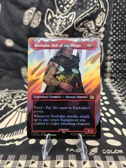 MTG English Raubahn, Bull of Ala Mhigo (Borderless) (Surge Foil) NM Foil - Image 1