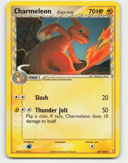 2006 Pokemon, Crystal Guardians, #30/100 Charmeleon, Uncommon (b) - Image 1