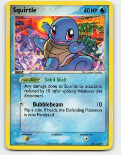2006 Pokemon, Crystal Guardians, #64/100 Squirtle, Common - Image 1