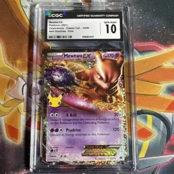 Mewtwo EX CGC 10 54/99 Holo Classic Collection 2021 Celebrations Pokemon TCG - Image 1