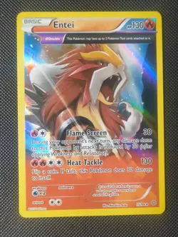 Pokemon TCG Entei Reverse Holo 2015 XY Ancient Origins 15/98 LP Condition - Image 1