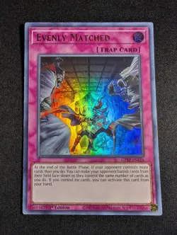 Yugioh - Evenly Matched GFTP-EN126 1st Edition Ultra Rare NM - Image 1