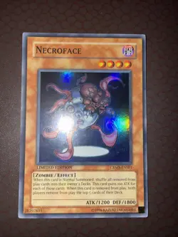 Yu-Gi-Oh! Necroface -CRMS-ENSE1 - Super Rare - Limited Edition LP! - Image 2