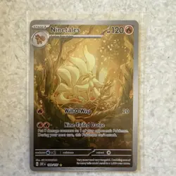 Ninetales Pokemon TCG Obsidian Flames Illustration Rare Card 199/197 - Image 2