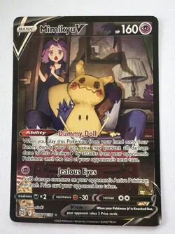 Pokemon TCG Mimikyu V TG16/TG30 Brilliant Stars 2022 Full Art SWSH - Image 1