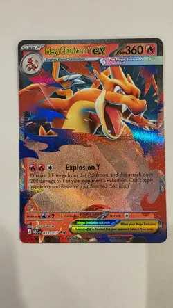 Mega Charizard Y ex - Holo Double Rare ME: Ascended Heroes 022/217 NM - Image 1