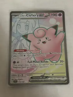Pokemon TCG- Lillie’s Clefairy EX 173/159 Ultra Rare Journey Together -NM - Image 1