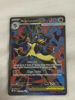 Mega Lucario ex 160/132 Ultra Rare Mega Evolution Pokemon Card - Image 1