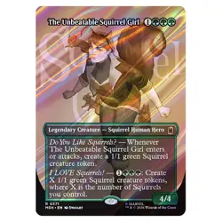 MTG Marvel Super Heroes The Unbeatable Squirrel Girl Borderless Logo 0371 - FOIL - Image 1