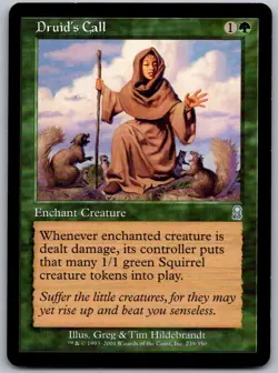 Druid's Call 239 Uncommon Odyssey Magic: The Gathering Lightly Played - Image 1