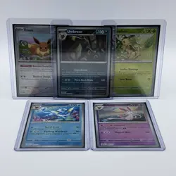 Eeveelution Pokeball Holos 5 Card Lot -PRISMATIC EVOLUTIONS NM Pack Fresh - Image 1