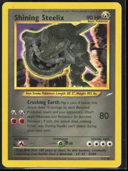 Shining Steelix Unlimited Holo Secret Rare Neo Destiny 112/105 LP - Image 1