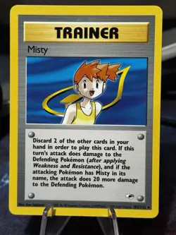 Misty - Gym Heroes 102/132 - Rare Unlimited NM - Image 1