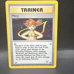 Pokemon TCG: Misty Holo Gym Heroes - 18/132 Holo Rare Swirl - Image 1