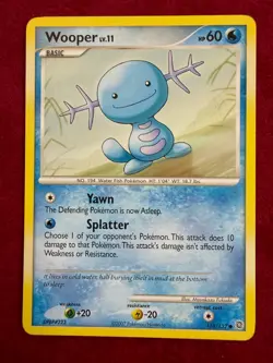 Pokemon TCG Wooper Non-Holo 118/132, Secret Wonders (NM) - Image 1