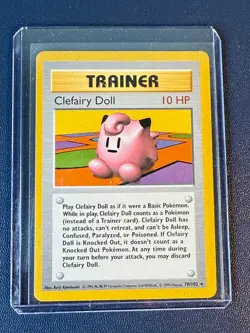 Clefairy Doll Shadowless 70/102 Pokemon TCG Rare Unlimited 1999 - Image 1